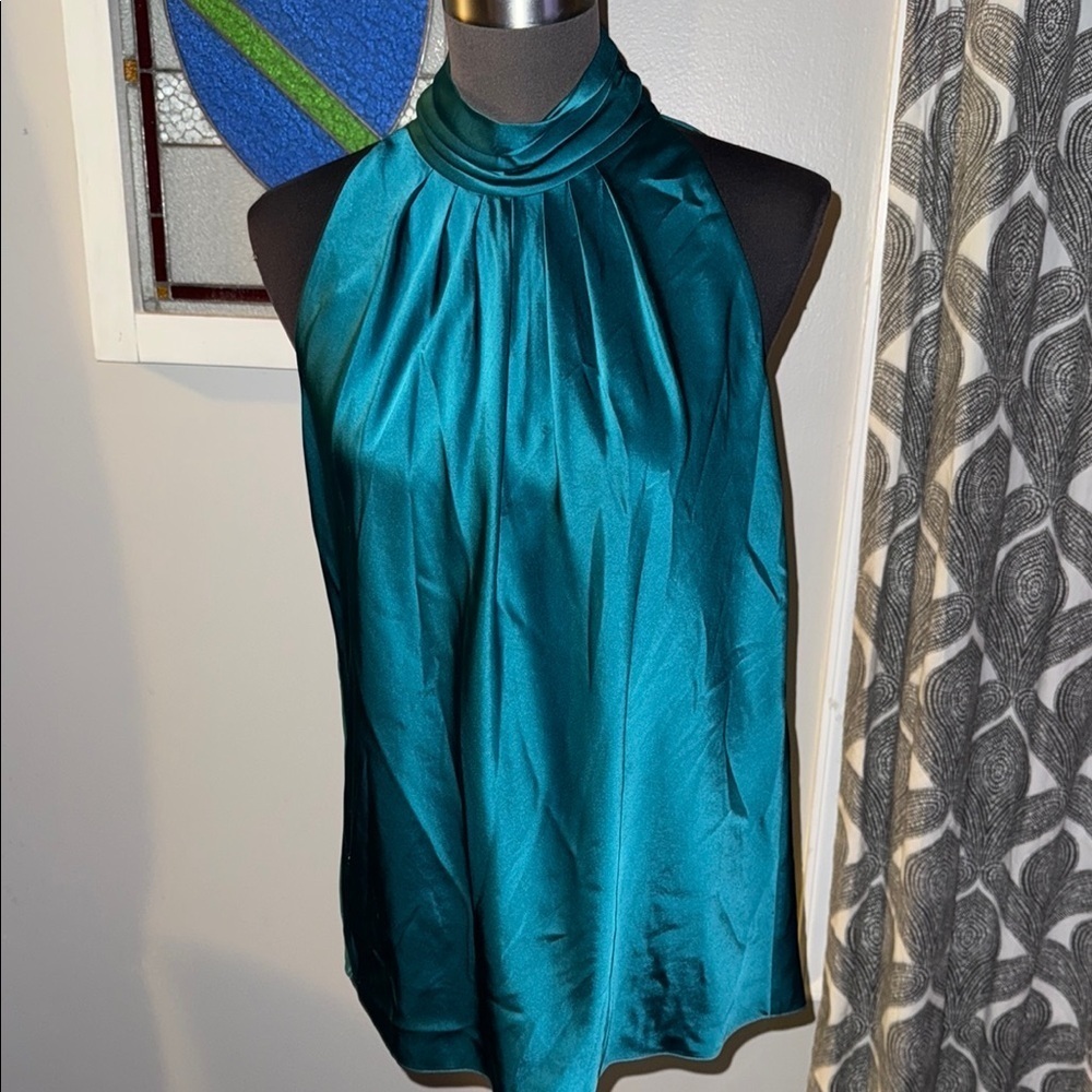 Diane Von Furstenberg High Neck Sleeveless Blouse